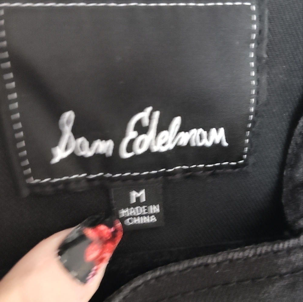 Sam Edelman Black Moto Jacket Size M #586 - Picture 3 of 4